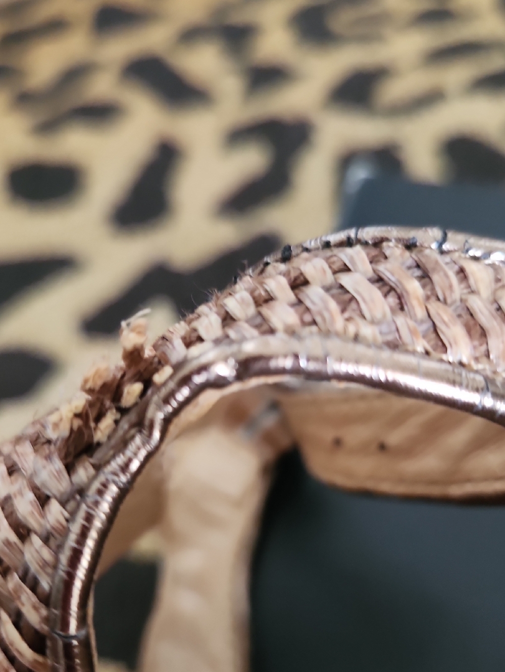 Very Volatile Woven Tan Platform Wedge Sandals - Picture 10 of 12